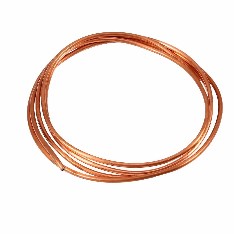 Hilitand 2 m miękka rura miedziana rura miedziana OD 4 mm x ID 3 mm do instalacji wodno-kanalizacyjnych, agregat zanurzeniowy, używany do produkcji instrumentów magnetycznych lub mierników