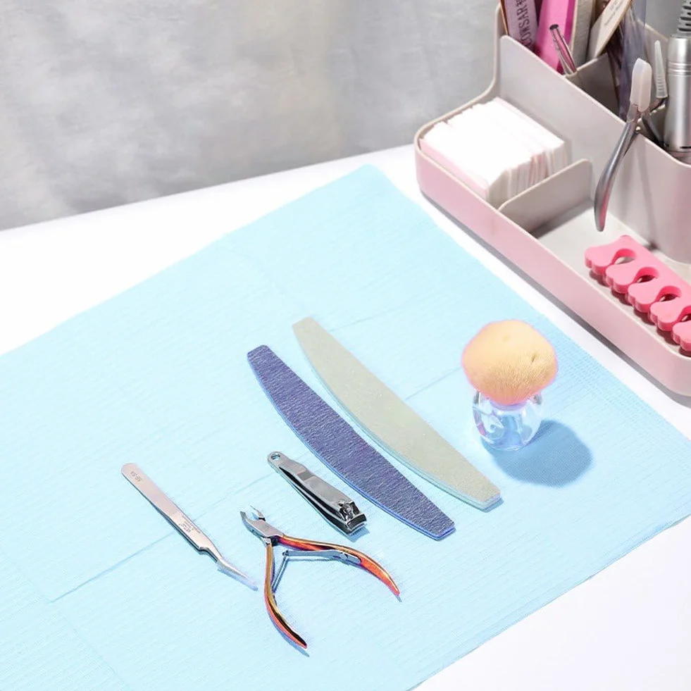 125 sztuk śliniaczków dentystycznych, chusteczek, obrusów do tatuażu, czysta podkładka, osobiste śliniaczki, wodoodporne obrusy do tatuażu