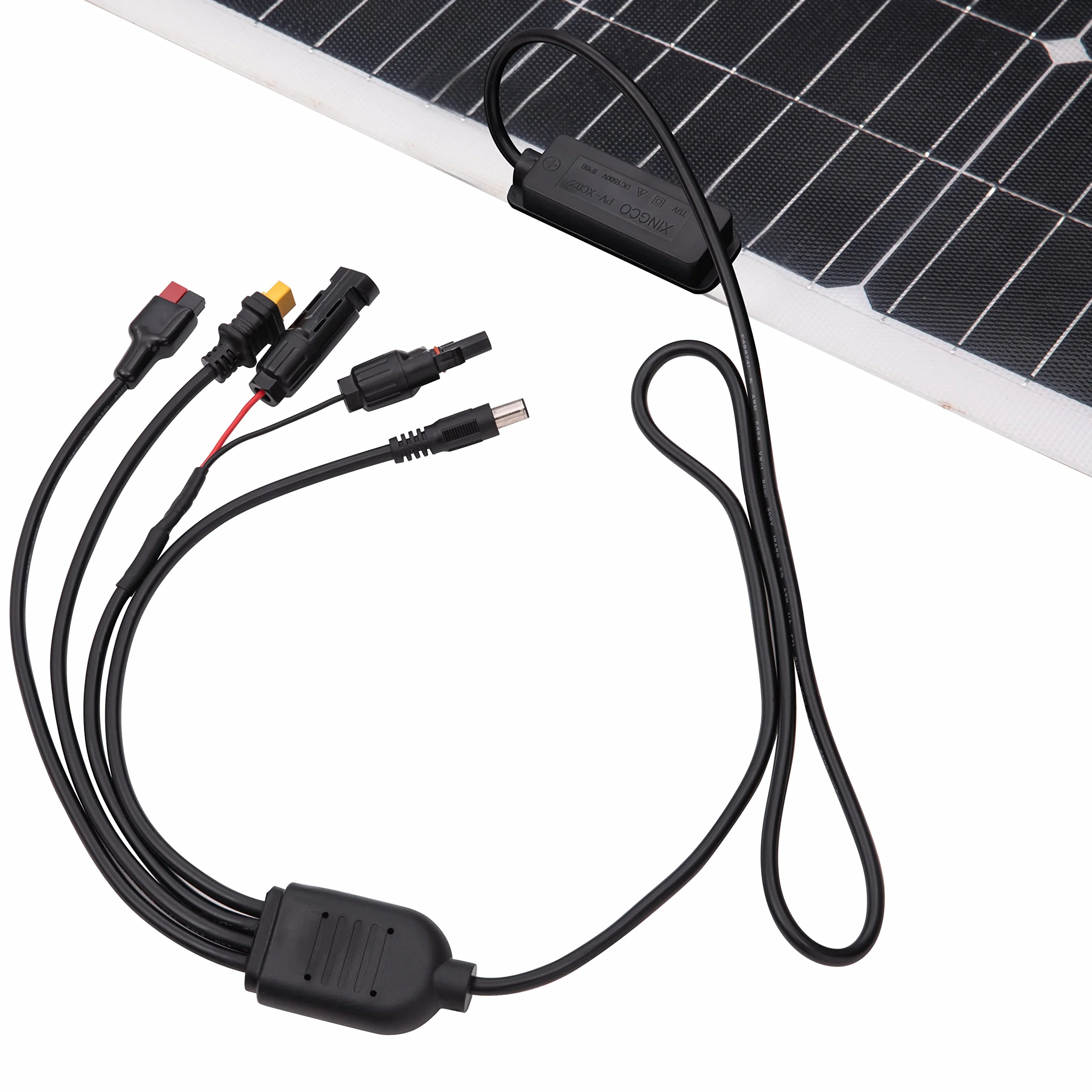 Technaxx Elastyczny panel słoneczny 100 W – łatwy montaż i idealny na kemping, do przyczepy kempingowej, łodzi, altany, balkonu itp. – monokrystaliczny panel słoneczny TX-208
