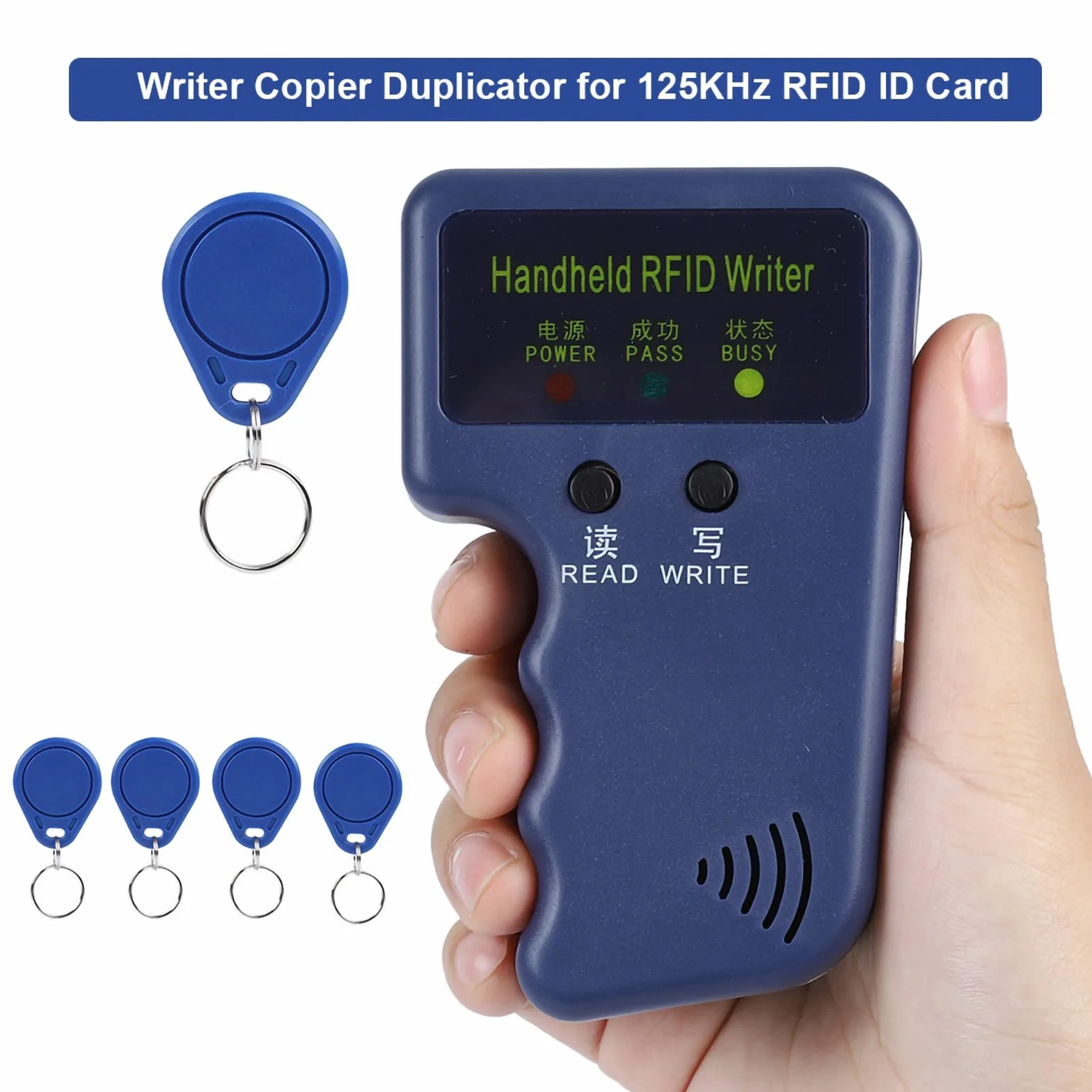 Handheld Card Writer Duplicator Reader 125KHz 13.56 MHz z Interfejsem USB dla Kart Identyfikacyjnych i Klawiszy