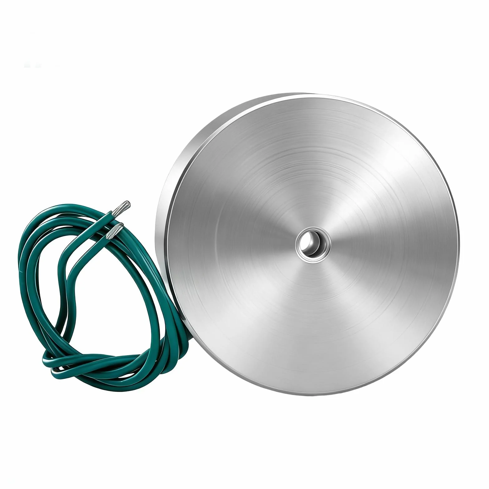 Heschen Elektromagnes P50/27, 12 V, 50 kg, stal nierdzewna, cylindryczny, srebrny