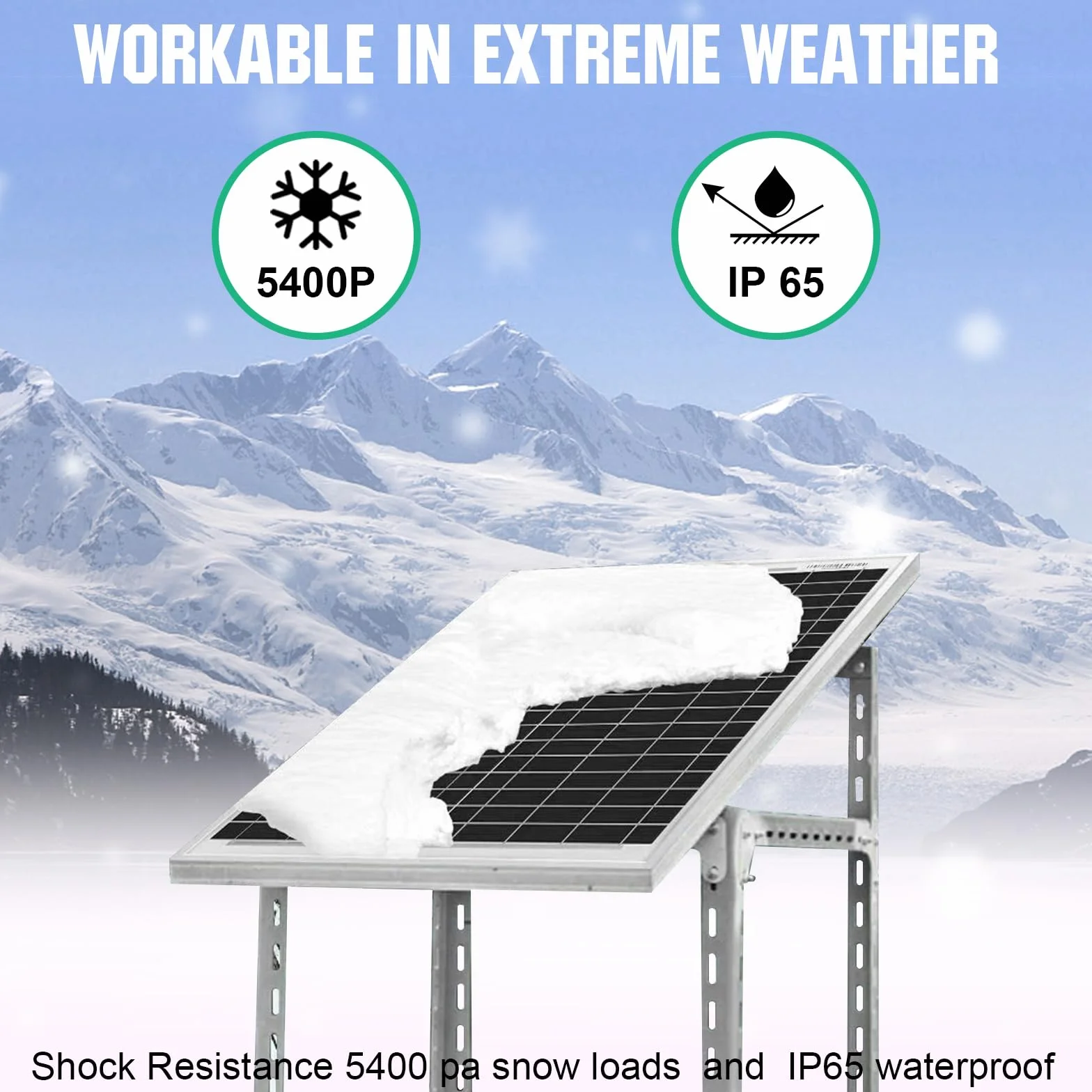ECO-WORTHY Panel solarny 25 W, 12 V, IP65, wodoszczelny, nadaje się do samochodu, vana, kempingu i podróży