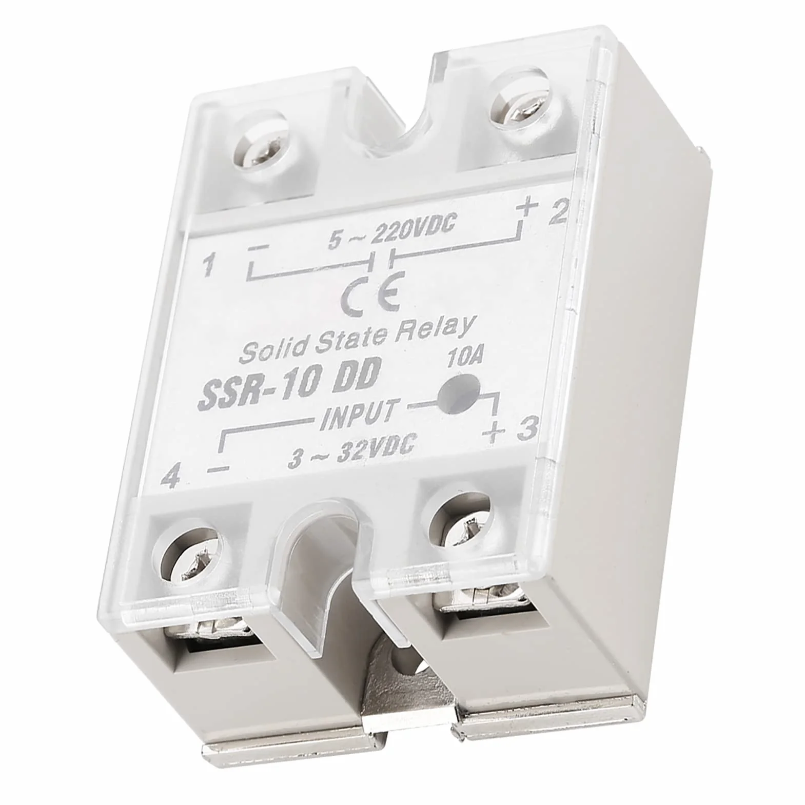 Przekaźnik półprzewodnikowy SSR-10 DD 5-220 VDC do procesu automatyki przemysłowej