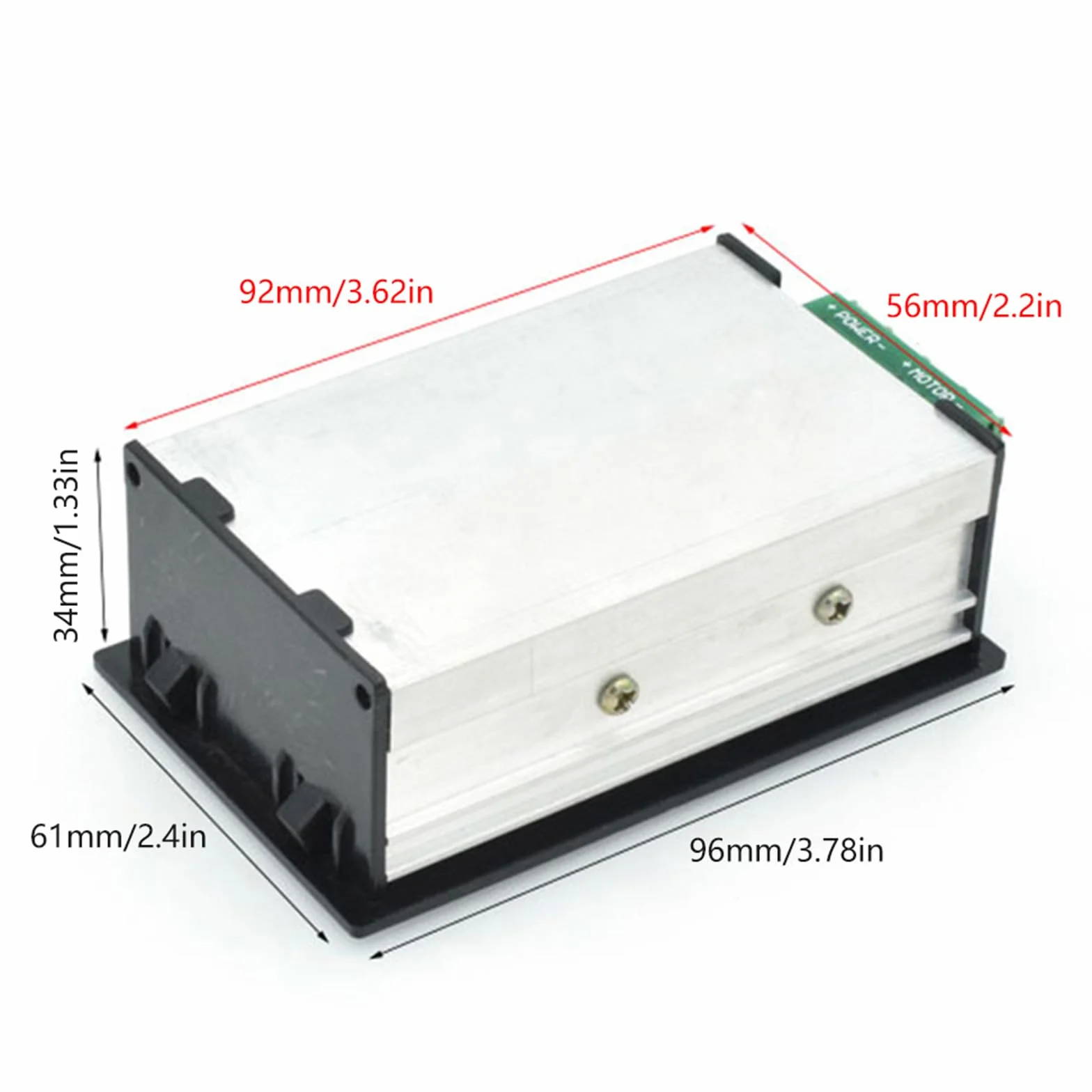 Aideepen PWM DC regulator prędkości obrotowej silnika DC 6-60 V 12 V 24 V 36 V 48 V 30 A prędkość, regulowany bezstopniowy regulator z powolną regulacją start/zatrzymania
