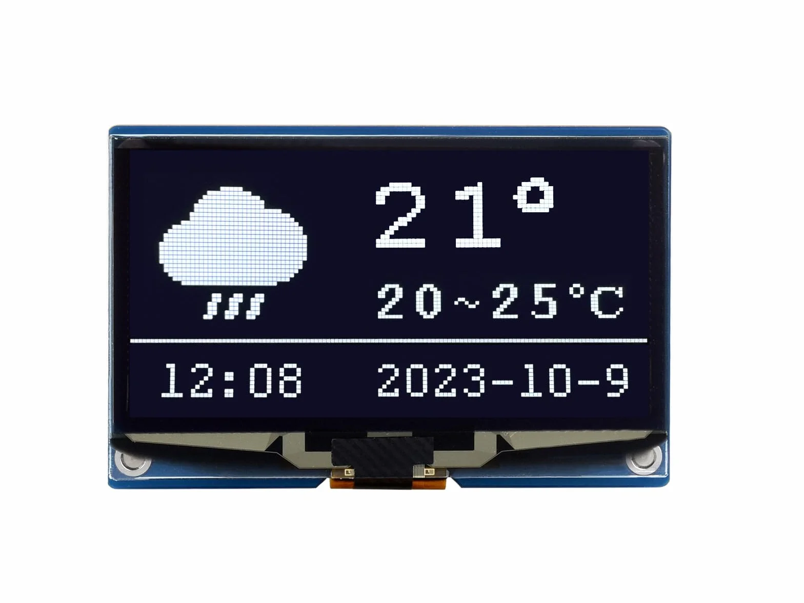 Waveshare 2.42inch OLED Display Module Panel 128×64 Resolution SPI / I2C Communication White Color Version Compatible with Raspberry Pi Jetson Nano