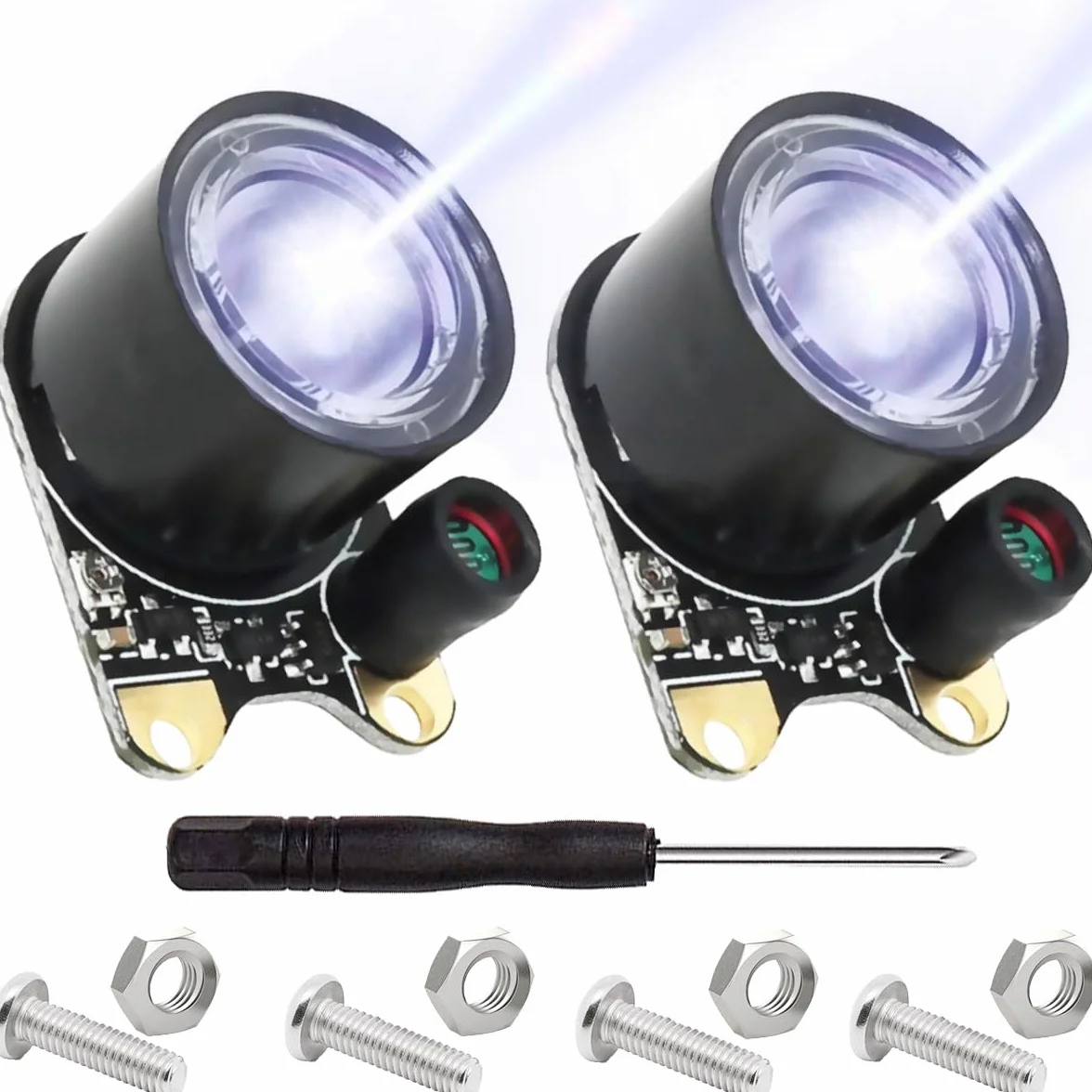 2 szt. Moduł LED na podczerwień dla Raspberry Pi Camera 3W 850nm IR Night Vision Podczerwień Światła Światła Lampa Światła 2 Rozstawione otwory 13.66mm z śrubokrętem