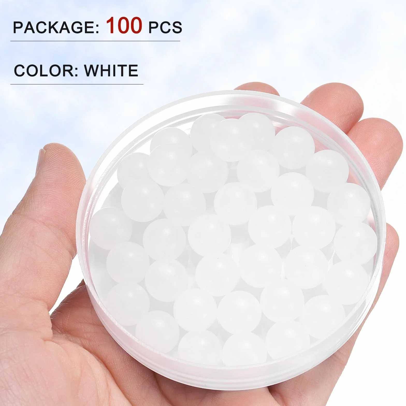 Plastikowe kulki łożyskowe PP 10 mm pełne precyzyjne G2