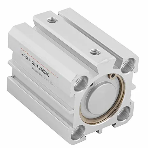 Siłownik Pneumatyczny SDA 25x30 Skok 25mm ID 30mm Kompaktowy Aluminiowy Podwójne Uszczelnienie Dwustronnego Działania Cylinder