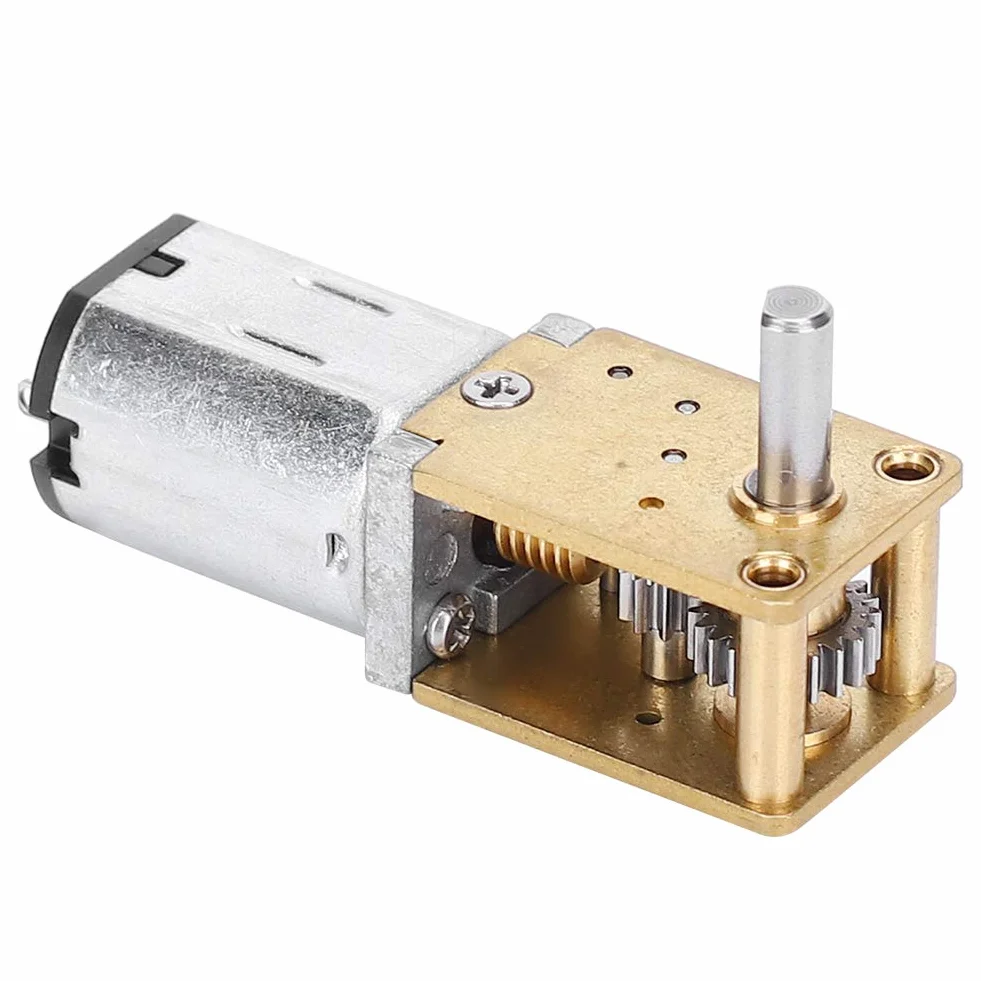 Mini metalowy silnik przekładniowy mikroelektryczny wentylator silnik N20 DC12 V Redukcja prędkości CW/CCW mikrosilnik (DC12V27RPM)