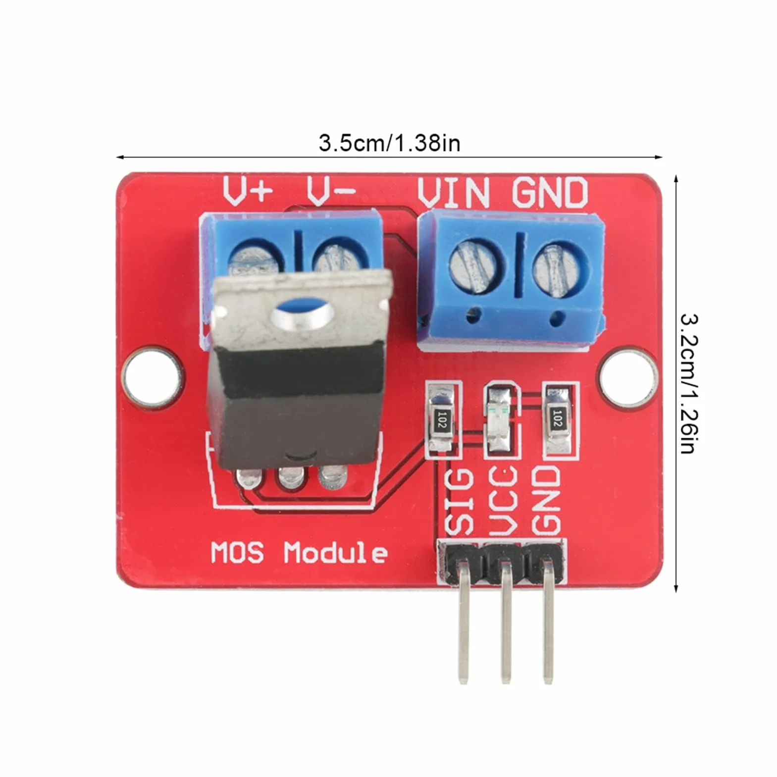 5 Sztuk Moduł Sterownika 3.3 V/5 V IRF520 Moduły Sterownika MOSFET PWM LED Bezstopniowy Silnik ściemniania Bezstopniowa Regulacja Prędkości Płyty Napędowe Wyjście 0-24 V