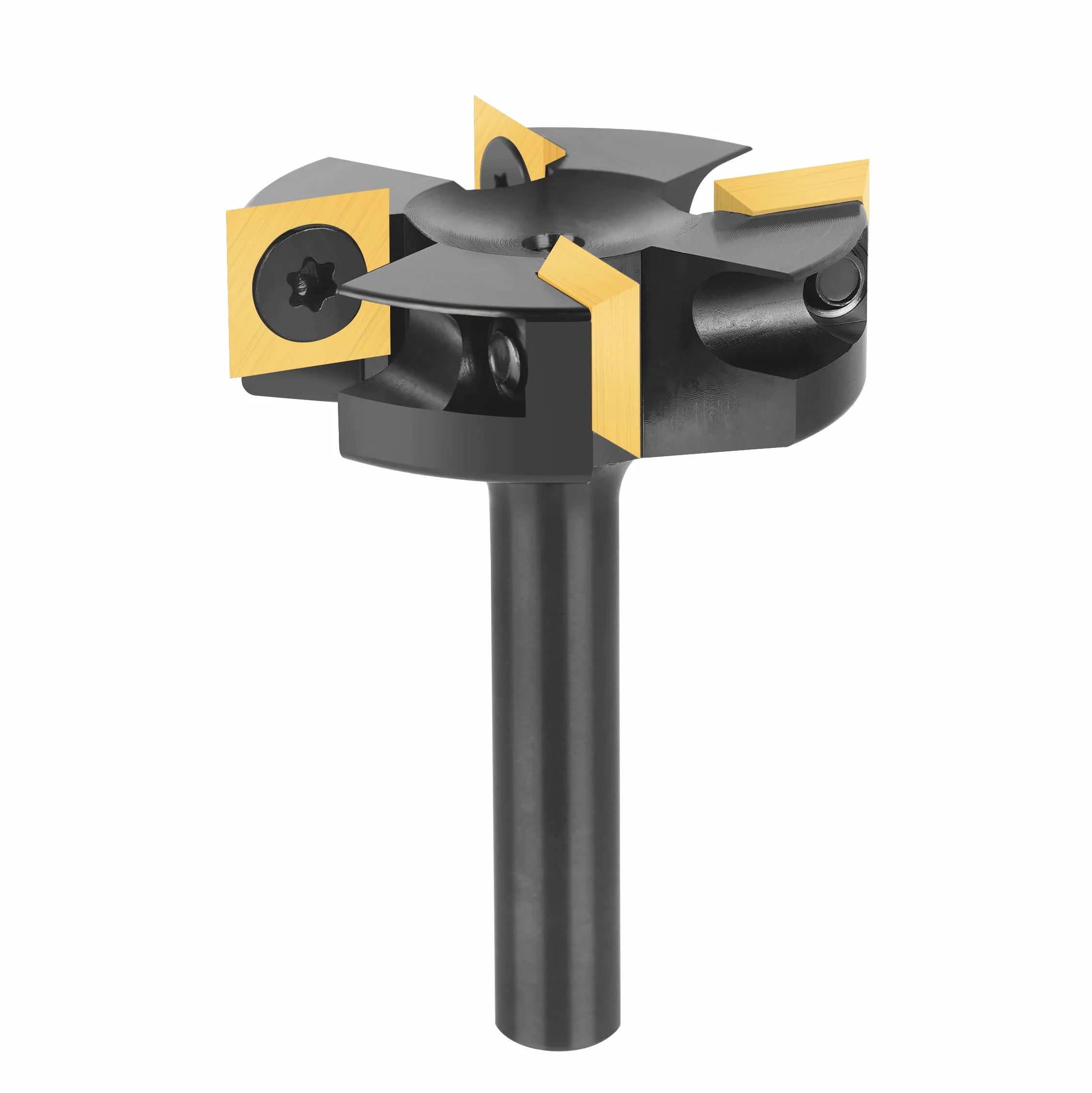 SpeTool Frez czołowy 8 mm 40 mm 4 flety CNC do drewna z powłoką ATS