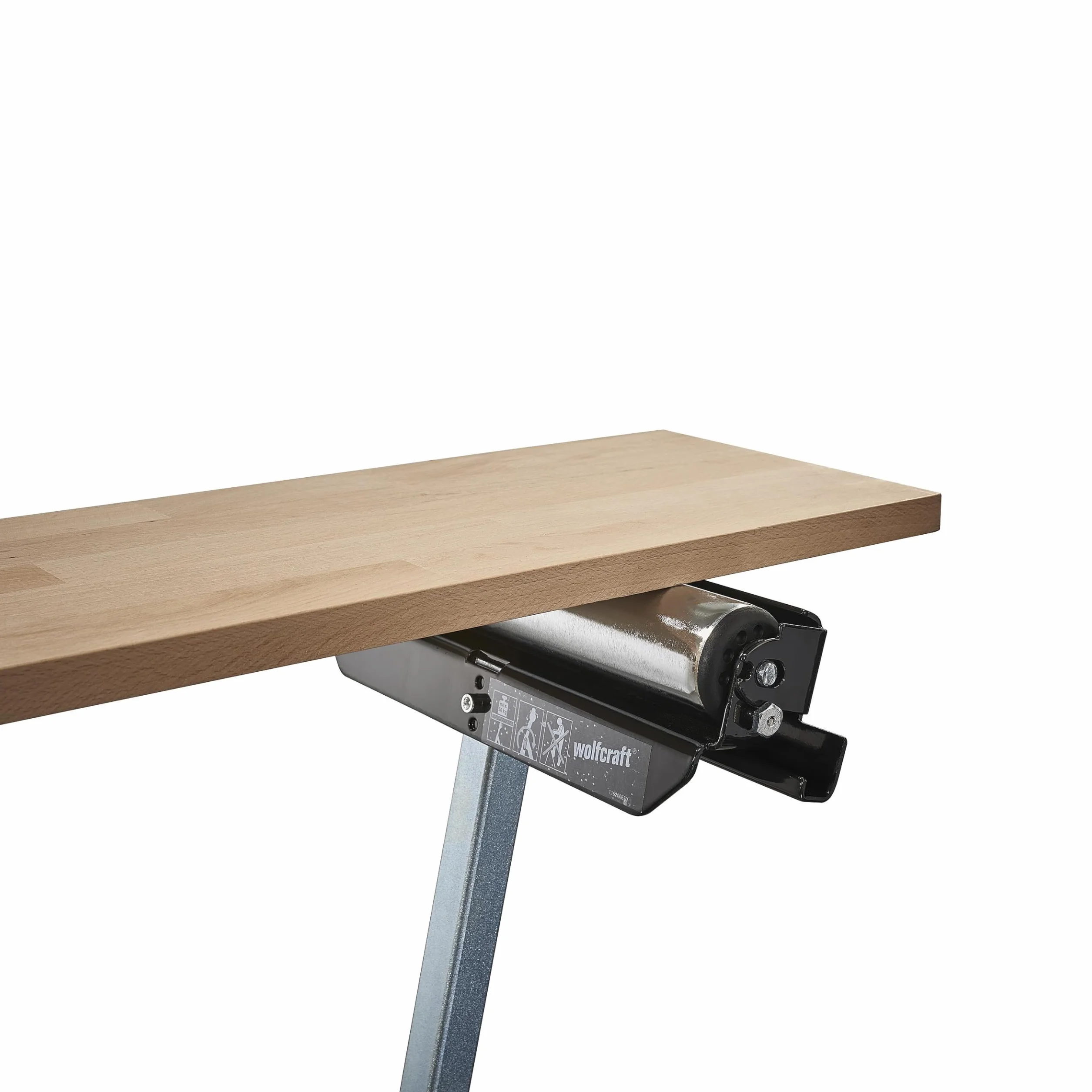 wolfcraft Wielofunkcyjny stojak/podpórka z rolką I 6102300 I Wielofunkcyjny stojak roboczy do podawania i przemieszczania obrabianego materiału