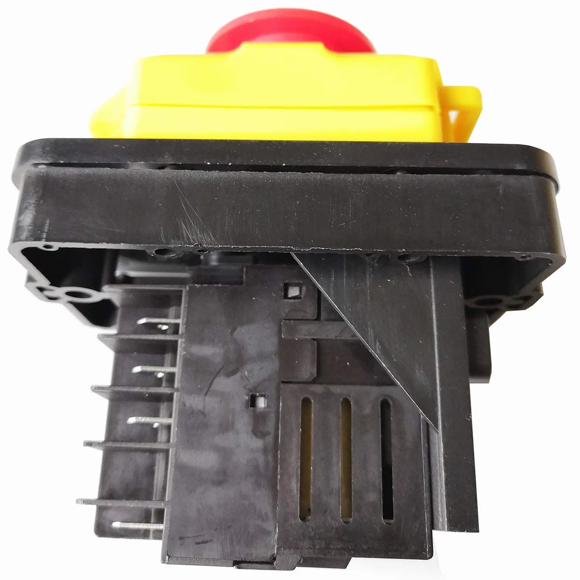Wodoszczelny przemysłowy przełącznik elektromagnetyczny KEDU KJD11 JD3 8-biegunowy 10-pinowy przełącznik przyciskowy przekaźnik (8-pinowy 230 V z osłoną)