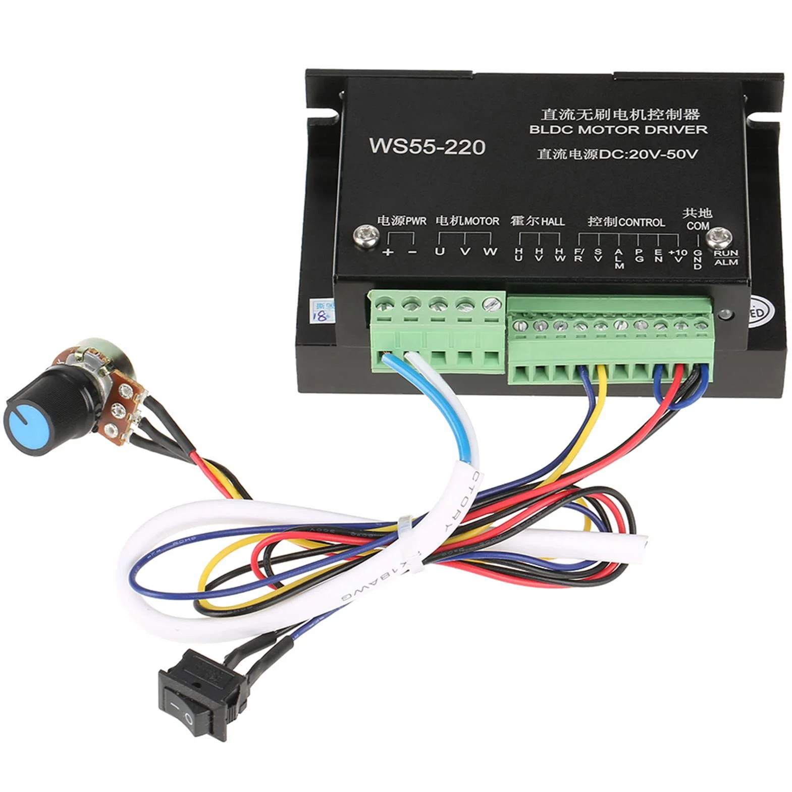 Sterownik Silnika BLDC 48V 500W Regulator Prędkości dla CNC Bezszczotkowego Wrzeciona 3-Fazowy Wysokiej Mocy