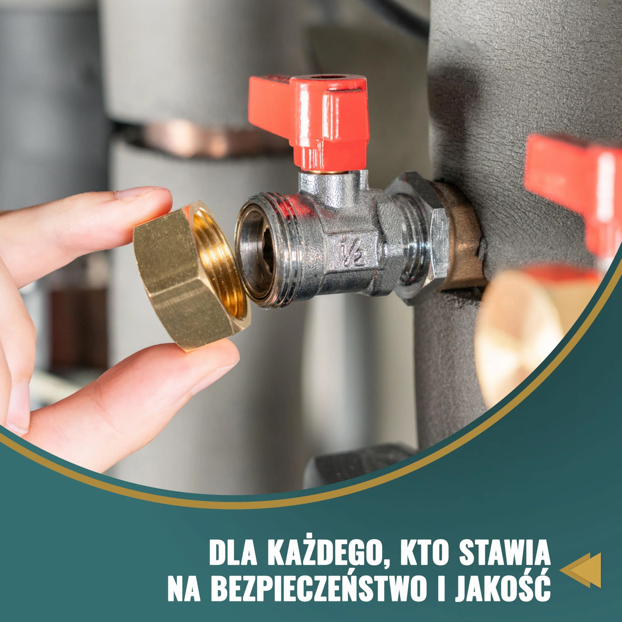 Poppstar korki mosiężne 3/4 cala gwint wewnętrzny 50 bar sześciokątne 6 uszczelek gumowych