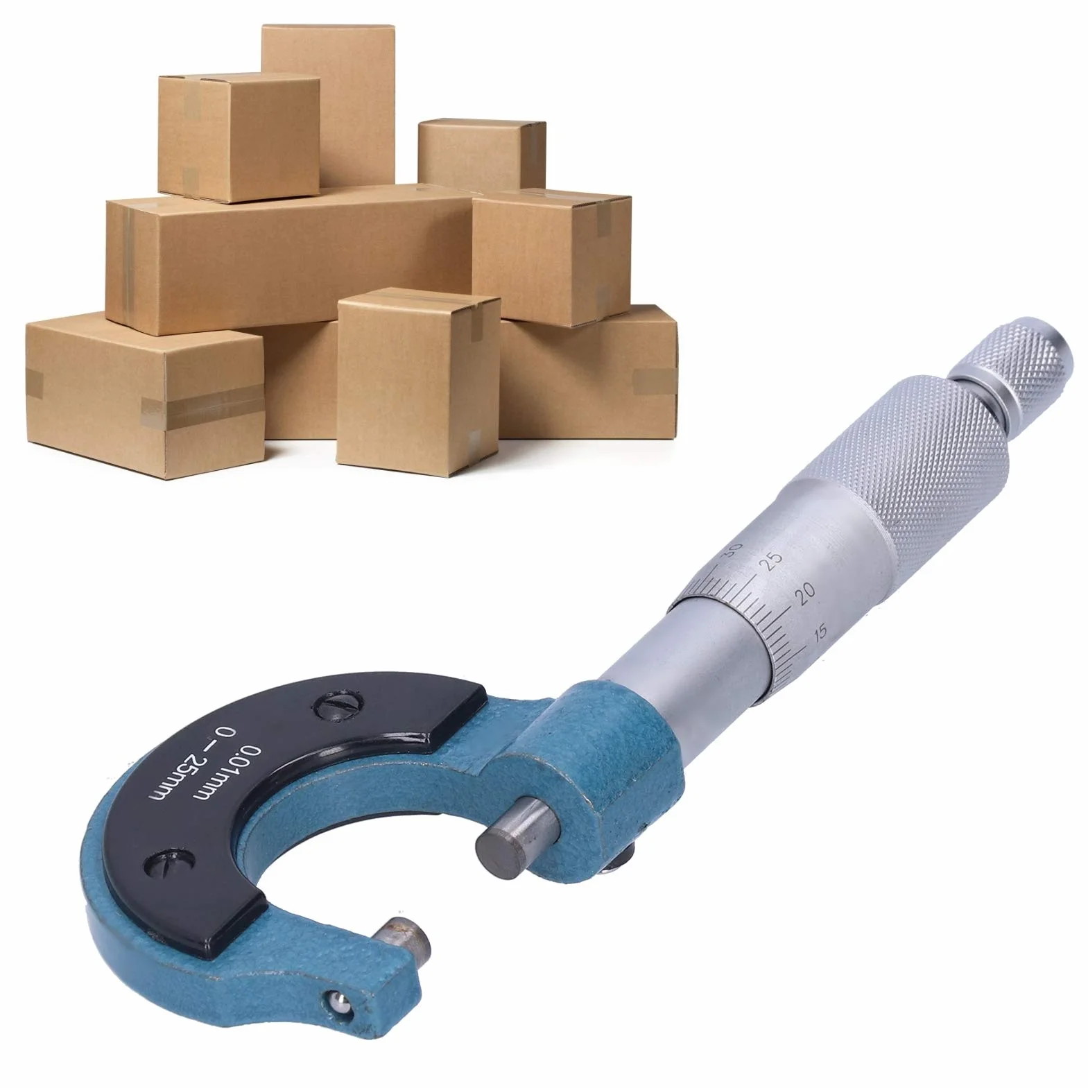 Przymiar Mikrometryczny, Mikrometr Zewnętrzny, 0-25mm Zakres 0,01mm Rozdzielczość 0,03mm Dokładność Profesjonalny Miernik Grubości, Wysoka Jakość Zewnętrzny Mikrometr Metryczny