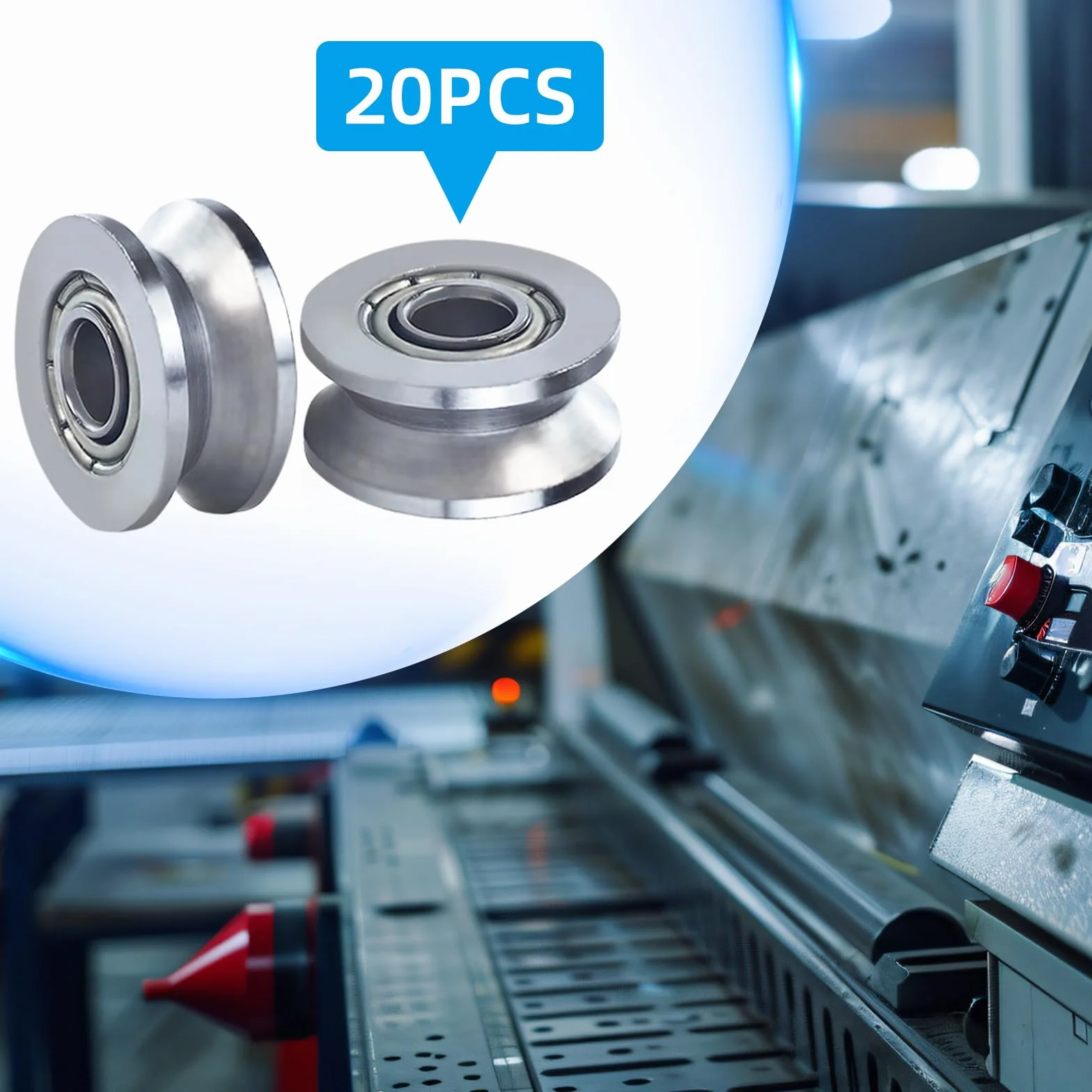 Zestaw łożysk V623ZZ 4x13x6 mm, łożysko koła pasowego ze stali węglowej do liniowego systemu ruchu
