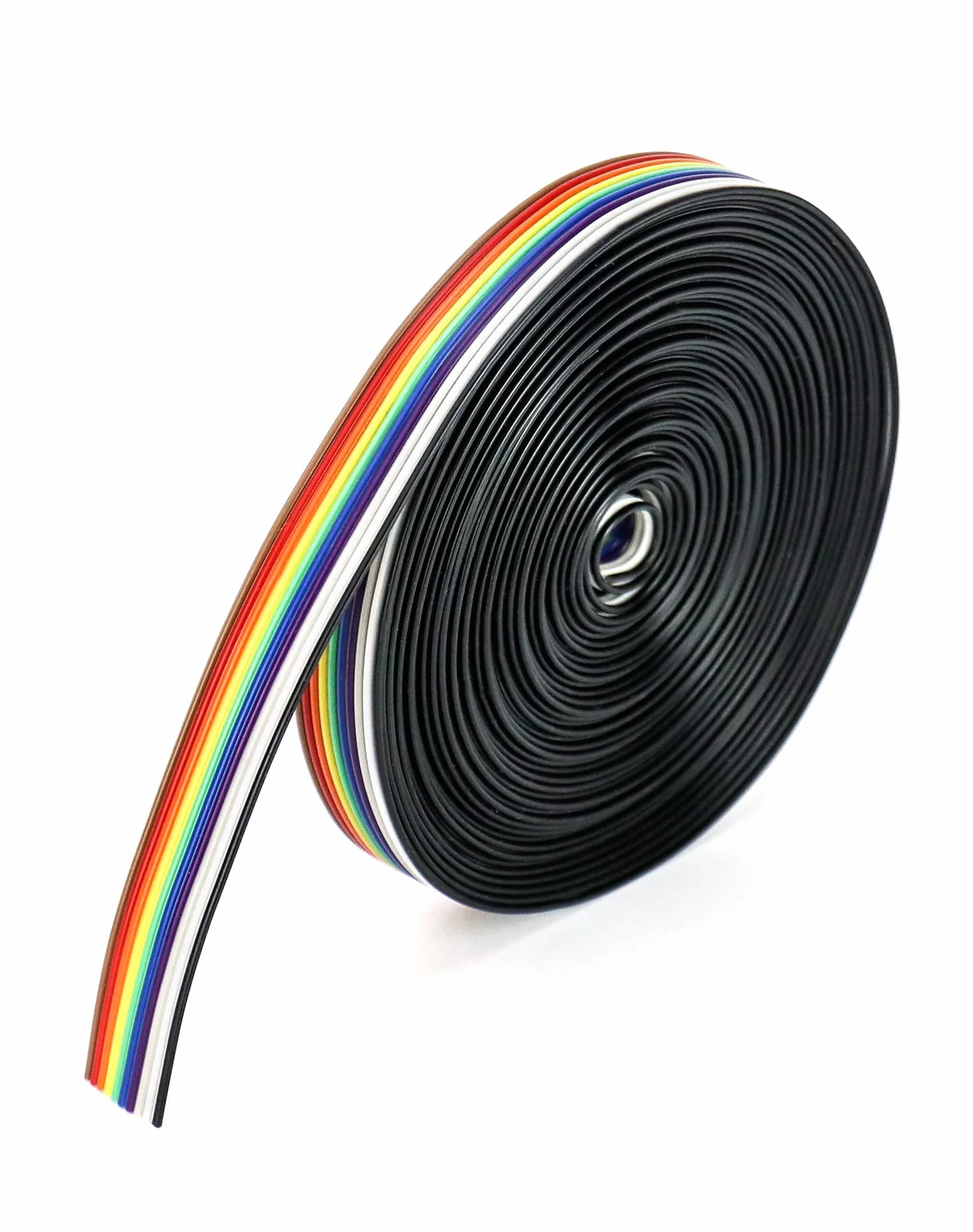 QWORK Kabel Wstążkowy Połączeniowy 10-Stykowy, Raster 1,27 mm, Złącza Nagłówkowe 2,54 mm, 6 m