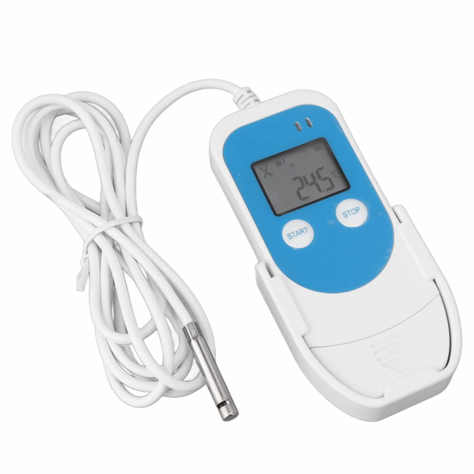 Rejestrator Danych Temperatury i Wilgotności USB, Termometr do Lodówki, Raport PDF