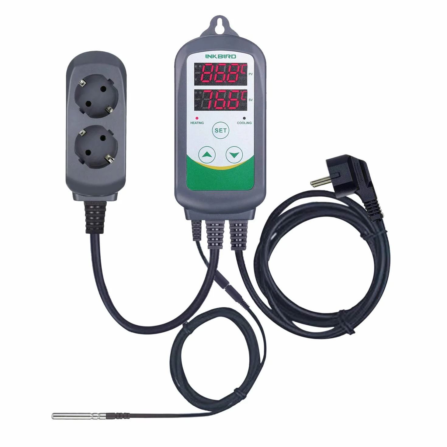 Inkbird ITC-308S Cyfrowy termostat regulatora temperatury z sondą NTC