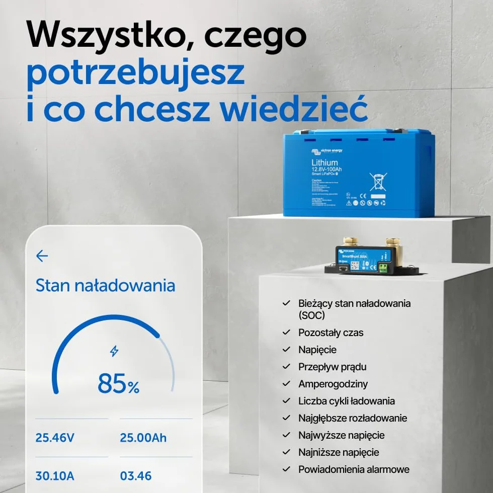 Victron Energy SmartShunt 300A 50mV Monitor Akumulatorów Bluetooth