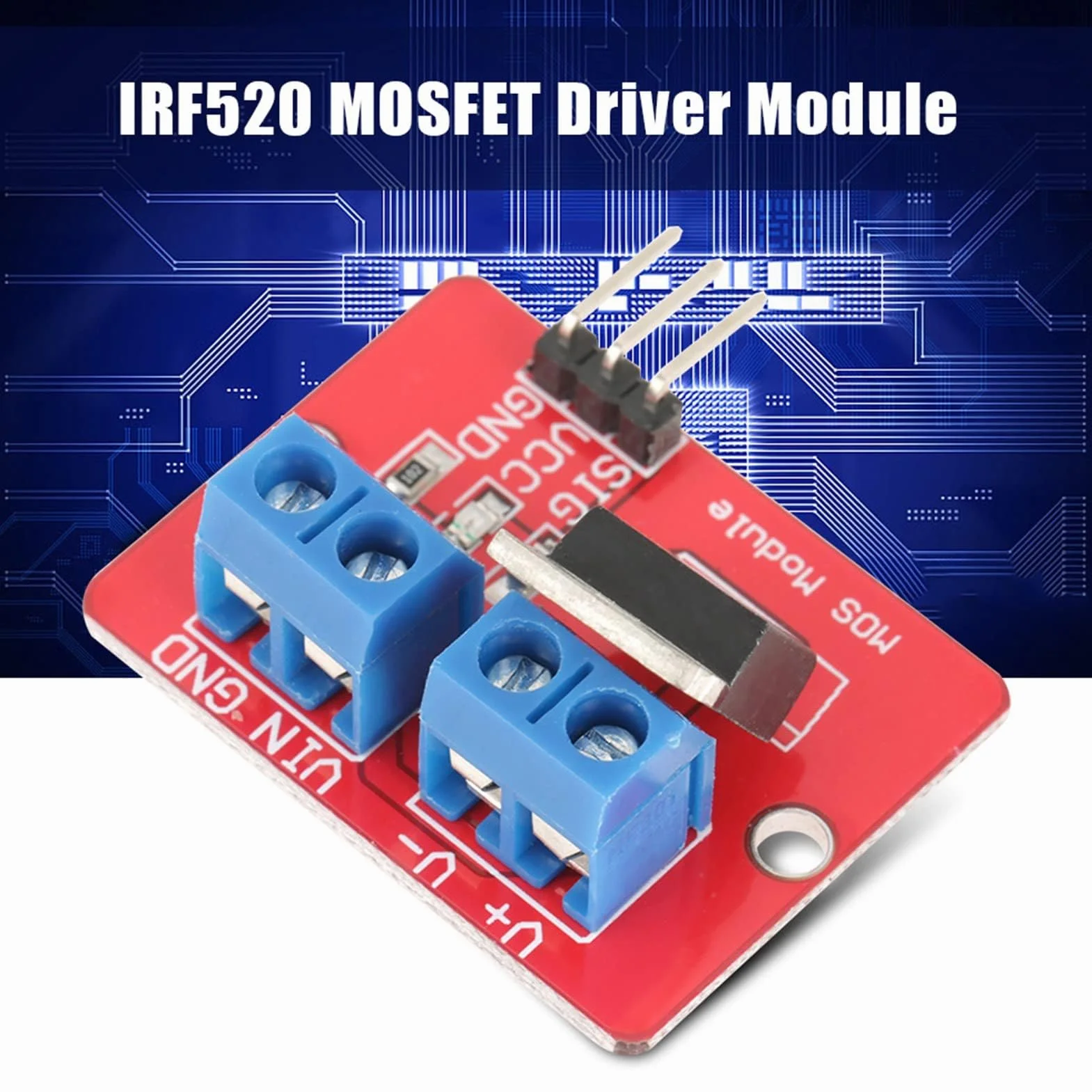 5 Sztuk Moduł Sterownika 3.3 V/5 V IRF520 Moduły Sterownika MOSFET PWM LED Bezstopniowy Silnik ściemniania Bezstopniowa Regulacja Prędkości Płyty Napędowe Wyjście 0-24 V