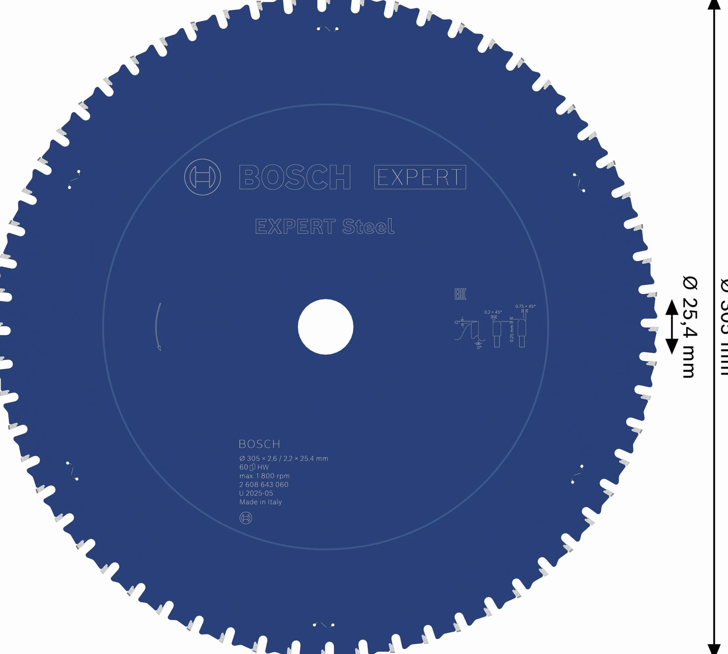 Bosch Tarcza Pilarska EX SL B 305x25,4-60