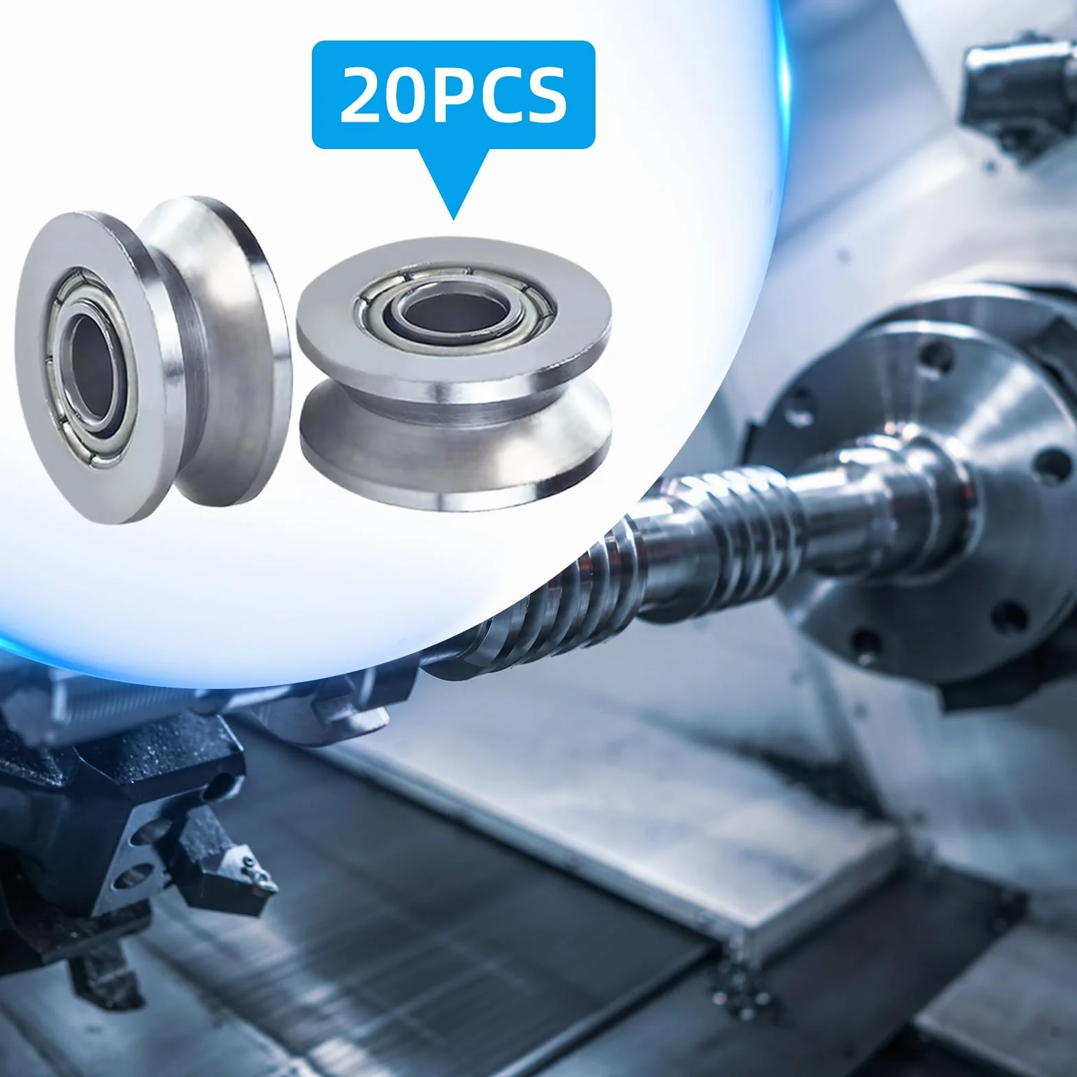 Zestaw łożysk V623ZZ 4x13x6 mm, łożysko koła pasowego ze stali węglowej do liniowego systemu ruchu