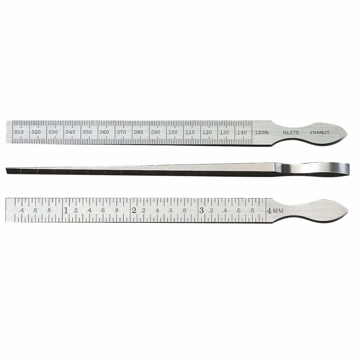 Starrett 270 Kliny Pomiarowe, Srebrny, 0,3-4 mm
