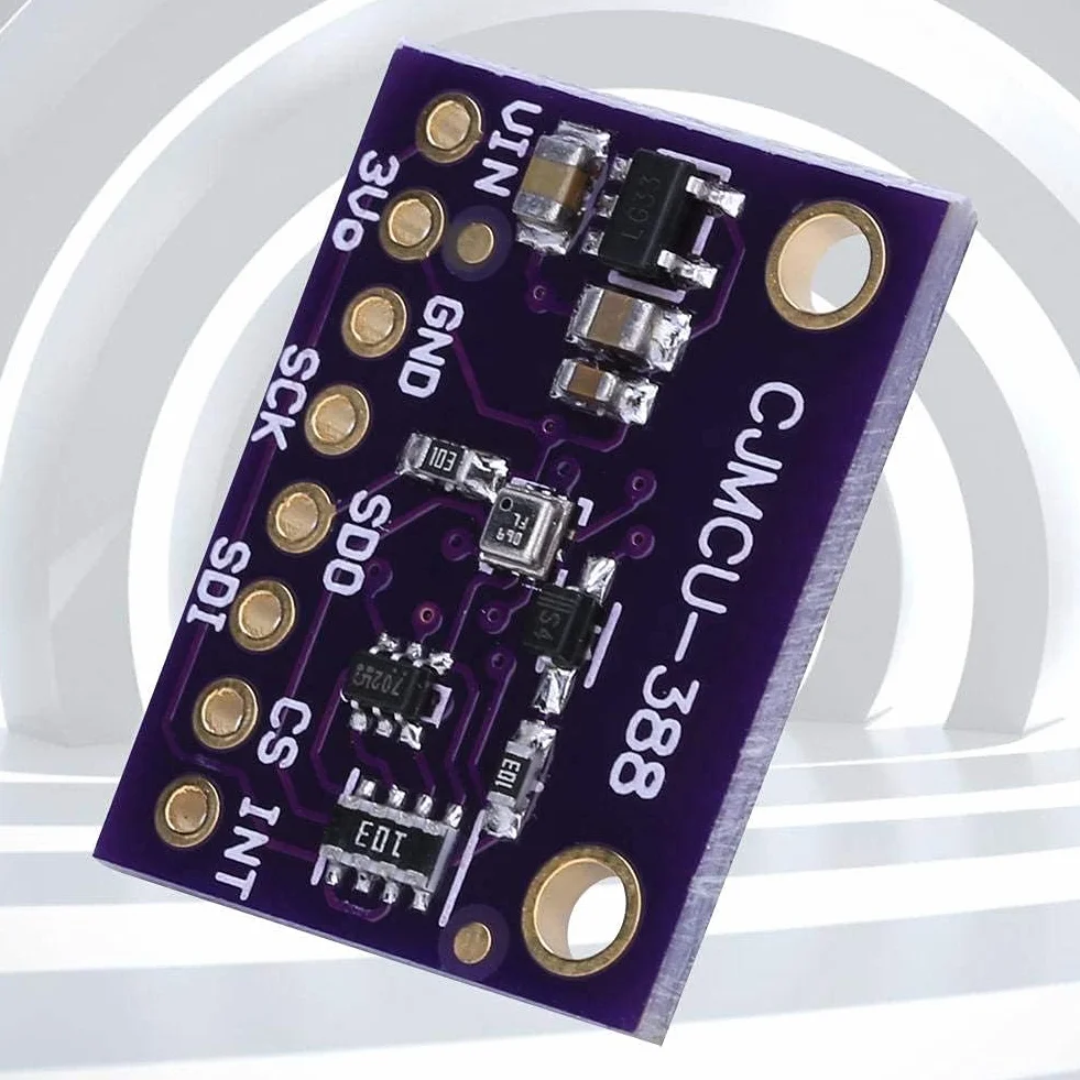 Cyfrowy czujnik ciśnienia powietrza 24-bitowy niski poziom hałasu CJMCU-388 BMP388 Interfejs I2C kompatybilny z Arduino,