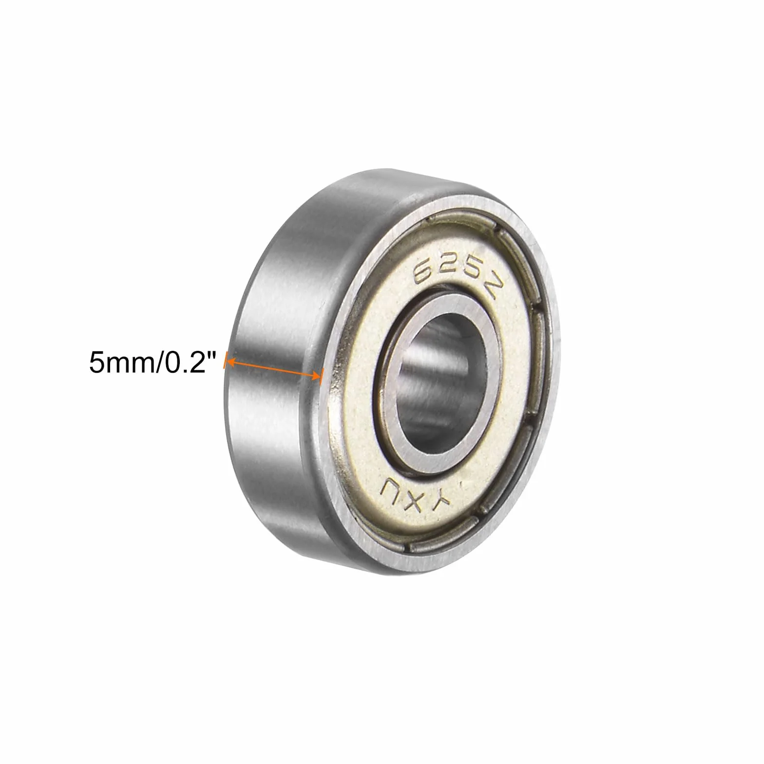 QUARKZMAN 16 sztuk 625ZZ łożyska kulkowe do głębokich rowków stal chromowa Z2 podwójne łożysko ekranowane metalowe 5mm x 16mm x 5mm x 5mm