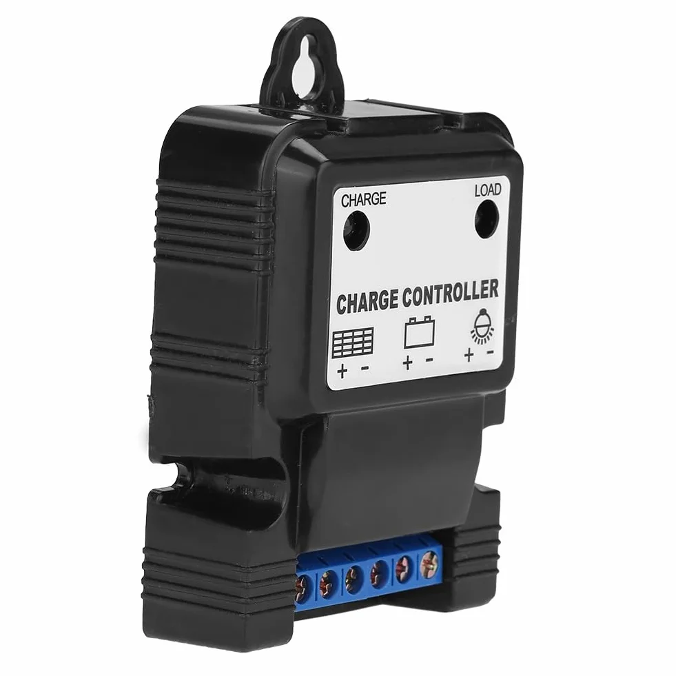 BuyWeek Kontroler solarny PWM 6V/12 V 3A Solar Charge Controller Inteligentny regulator ładowania paneli słonecznych ze wskaźnikiem LED, do akumulatorów