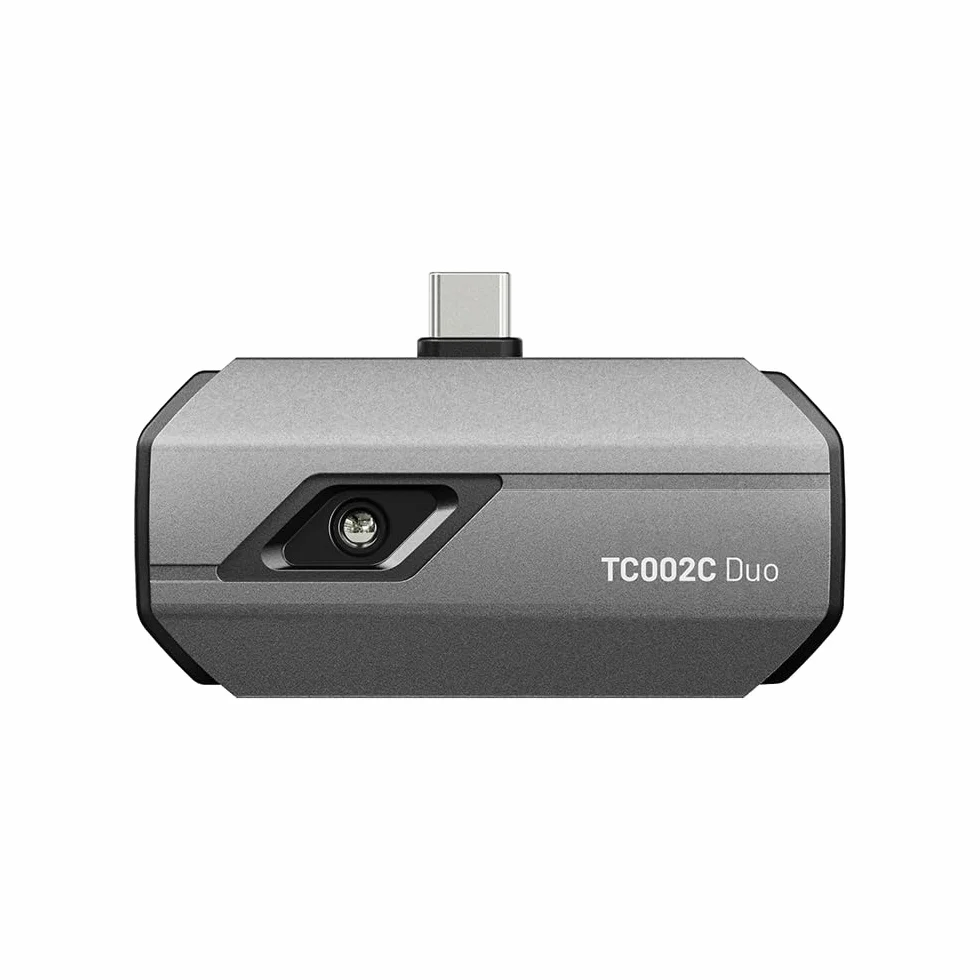 TOPDON TC002C Duo kamera termowizyjna dla Androida, iPhone i iOS, 512 × 384 TISR, super rozdzielczość, kamera na podczerwień USB-C, 25 Hz, 40 mK, -20℃ do 550°C, do kontroli budynków i pojazdów