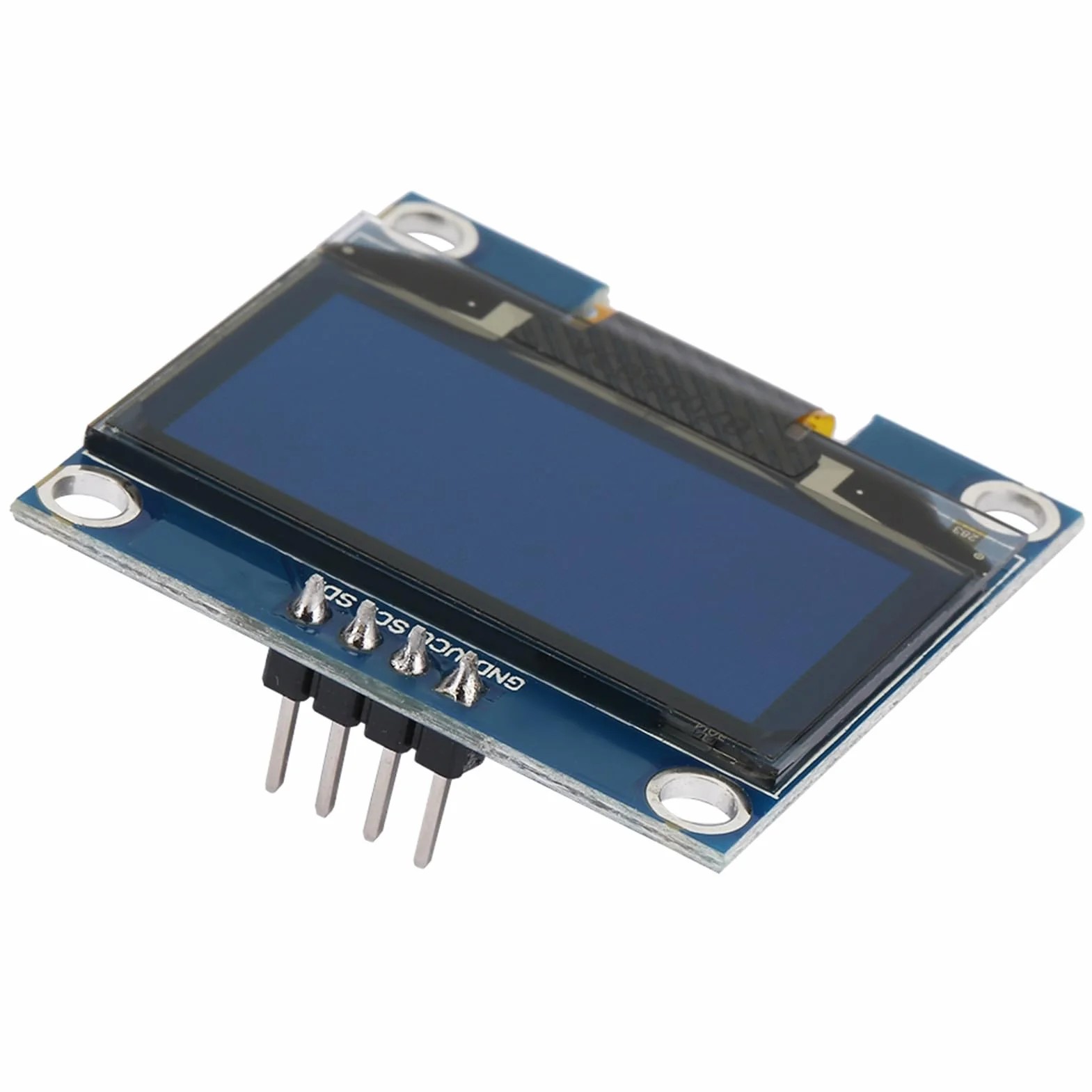 Moduł Wyświetlacza OLED o Przekątnej 1,3 Cala, Wyświetlacz OLED I2C 128x64 Niebieski Ekran Tekstowy, Układ Sterownika SSD1106, Wejście 3, V 5 V, Szybki Czas Reakcji o Wysokim Kontraście dla