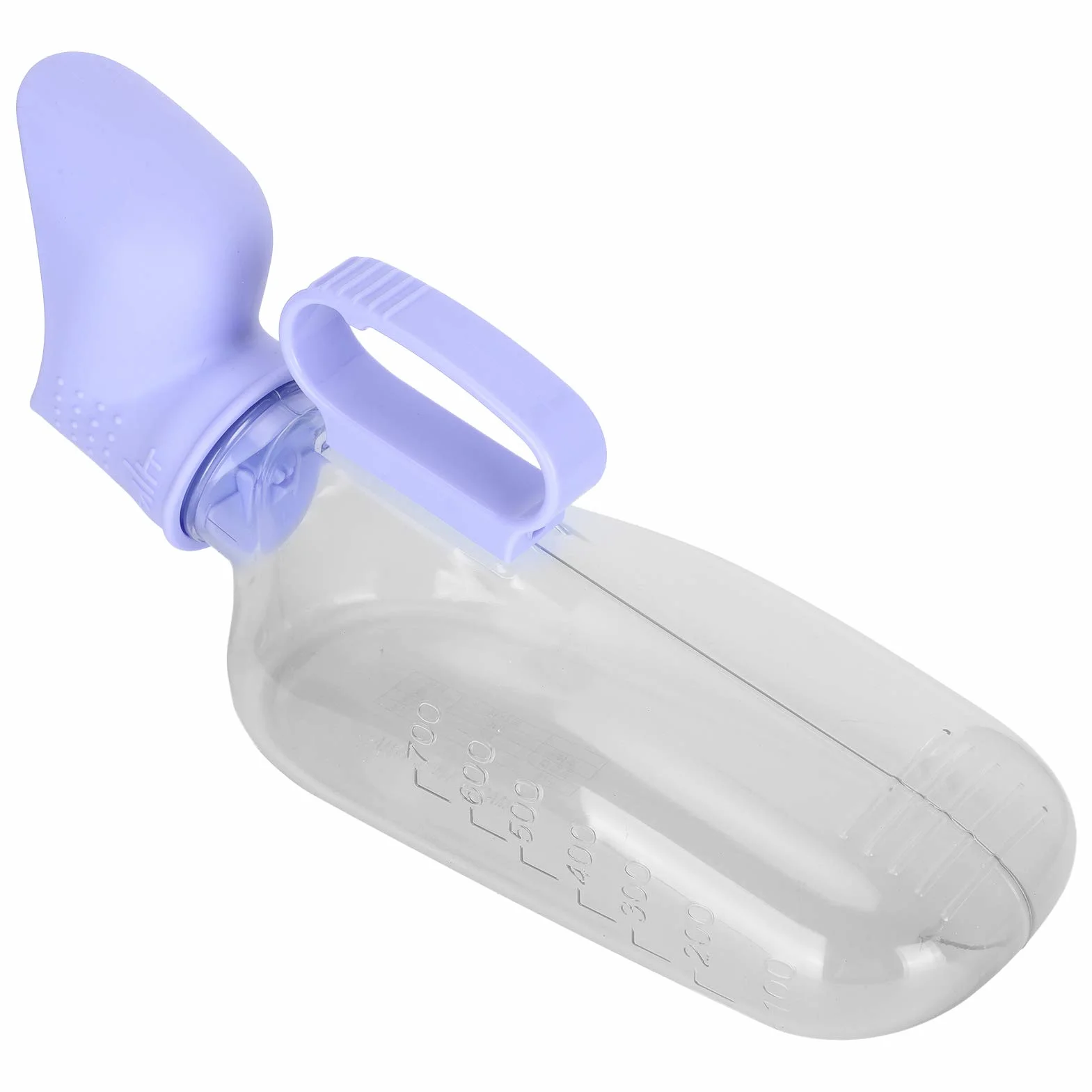 Kobiecy Pisuar 700ml o Dużej Pojemności Kobiety Przezroczysty Pisuar Przenośna Odporna na Zalanie Butelka na Mocz dla Osób Starszych, Chorych, Podróży Samochodem