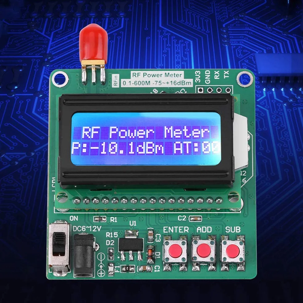 Miernik Mocy RF 1–600 MHz z Cyfrowym Wyświetlaczem LCD do Radia