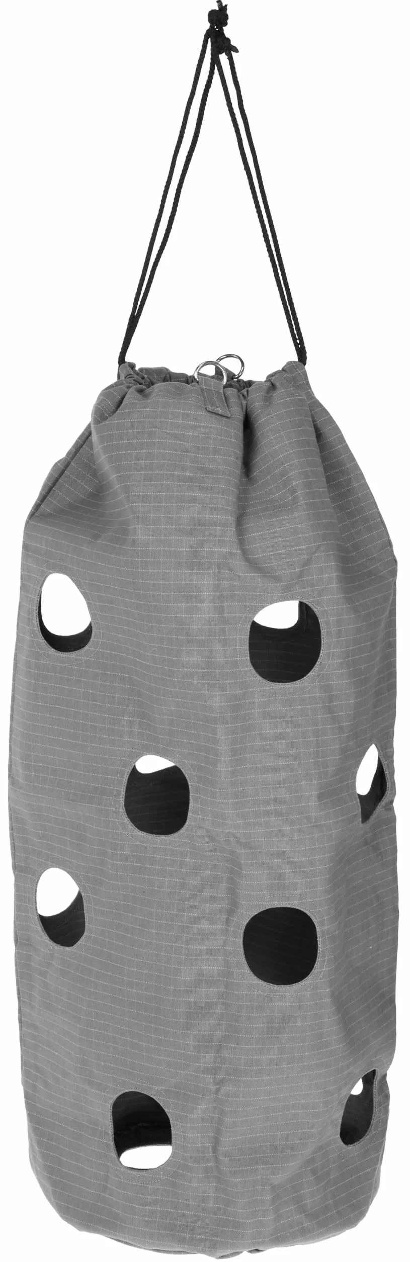 Kerbl Haybag Big, Worek na Siano, Siatka na Siano, 20.Otworów, Szary, Bawełna, 55 cm, 210 L, do Zawieszenia, Łatwe Napełnianie
