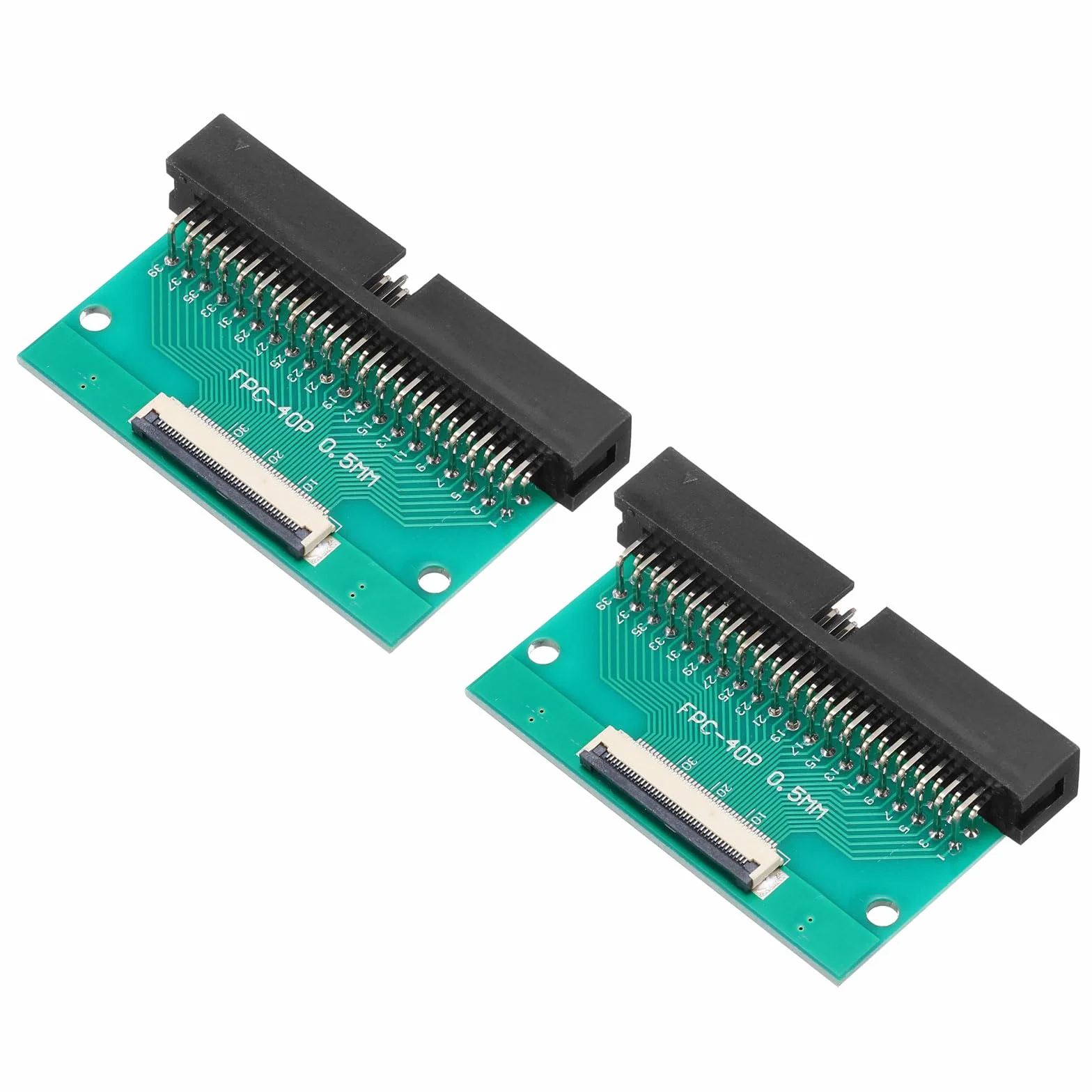 QUARKZMAN FFC FPC Connector Board 40 Pin 0,5 mm gniazdo 2,54 mm podwójny rząd prawy kąt DC3 męski pin adapter