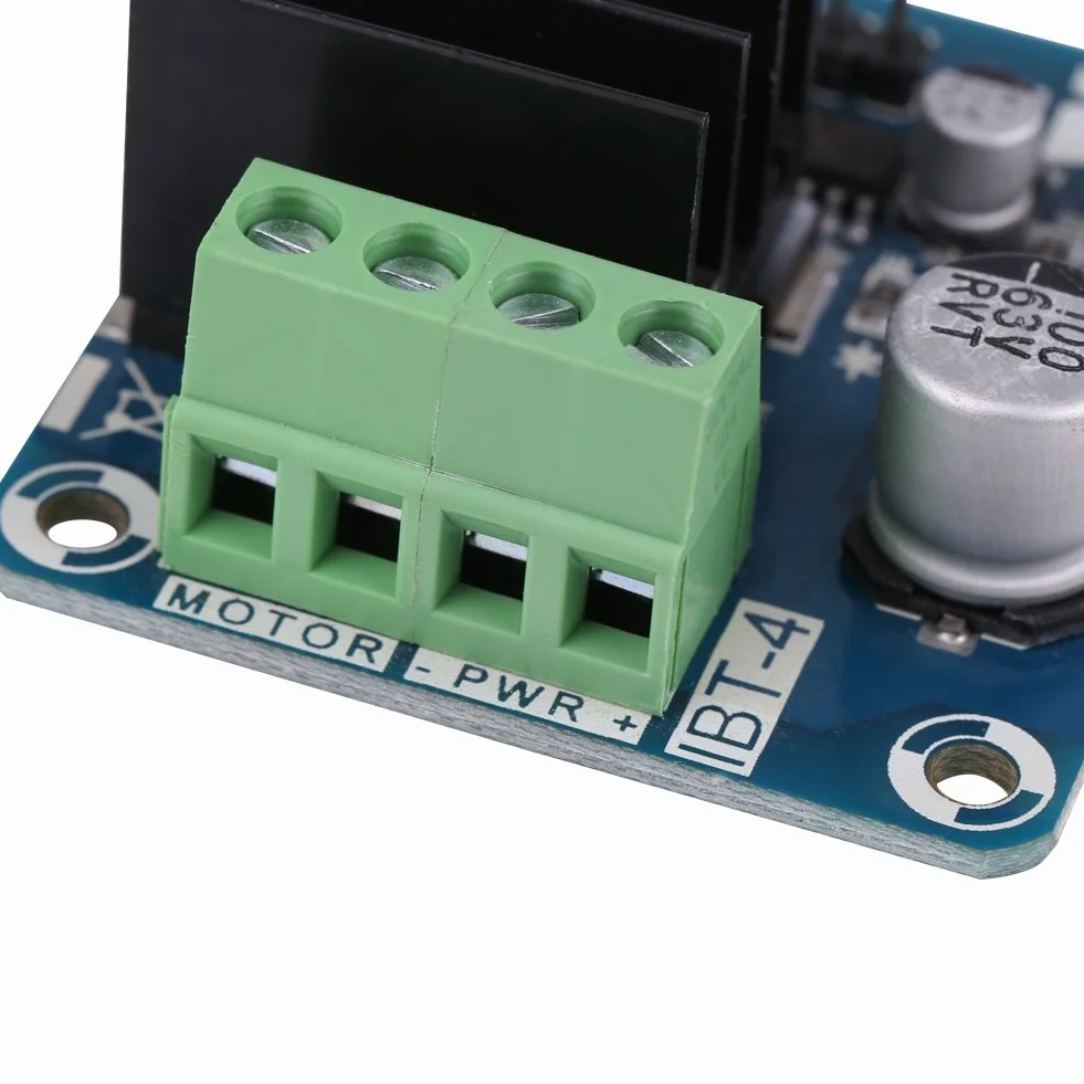 Moduł sterownika silnika prądu stałego MOSFET H Bridge 5 V-15 V 50A wysokoprądowy PWM z chłodnicą